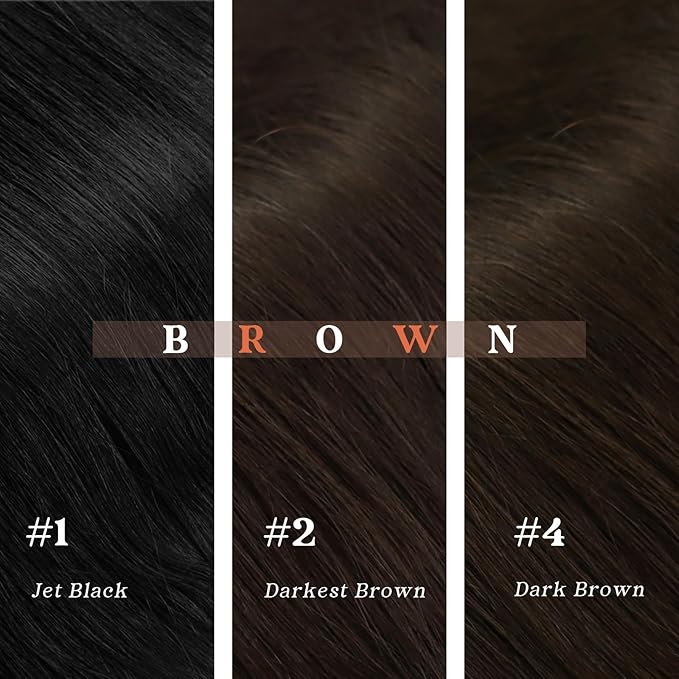 Ve Sunny Human Hair Clip in Extensions Real Hair Extensions Clip in Human Hair Dark Brown Clip in Hair Extensions 16 Inch 120g