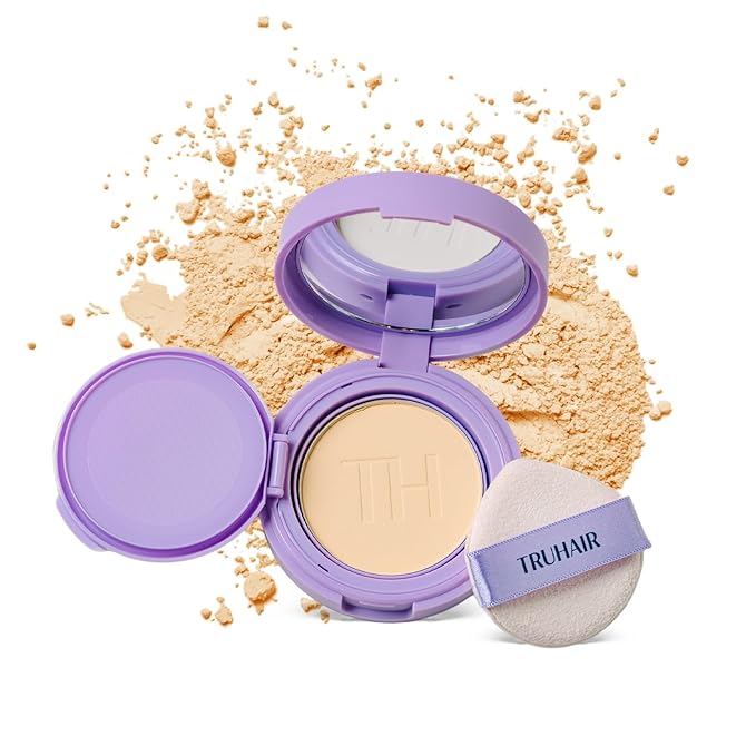 TRUHAIR Root & Scalp Cover Up Pressed Powder Compact, Waterproof, Weightless Hair Coverage & Bald Spot Concealing, Root Touch Up Hair Color for Gray Coverage & Thinning Areas, 0.35 Oz (Light Blonde)