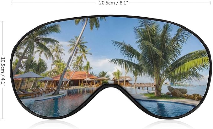 Custom Personalized Sleep Eye Mask Add Any Photo Text Logo Design Your Own Soft Blindfold Eyemask Blackout Eye Cover for Men Women Home Travel Offices, OrangeRed, 8.1"x4.1"