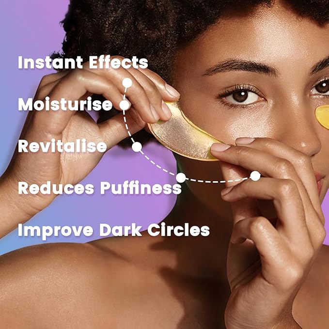 Under Eye Patches for Dark Circles - Deliver a Burst of Hydration - Reduce Under Eye Bags and Smooth Wrinkles - Eye Masks for Puffy Eyes