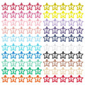 ECADY 100-Piece Metal Snap Hair Clips for Girls, Toddlers, and Kids - Perfect for Fine Hair, Thick Hair, and More - Featuring Fun Star Designs