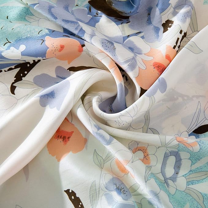 SLPBABY Silk Pillowcase for Hair and Skin with Hidden Zipper Print (King, Pattern11)