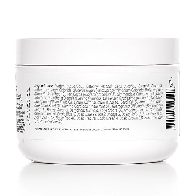 Overtone Semi Permanent Hair Color Conditioner, Extreme Yellow, 8 oz, Nourishing, Damage-Free, Color Depositing Mask for All Hair Types with Shea Butter & Coconut Oil, Vegan & Cruelty-Free