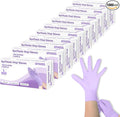 Disposable Gloves Large, Nitrile and Vinyl Blend Material Gloves, Latex Free 4 Mil 1000 Pc Food Grade Glove for Cleaning, Food Prep,Hair Dye,Tattoo, Purple