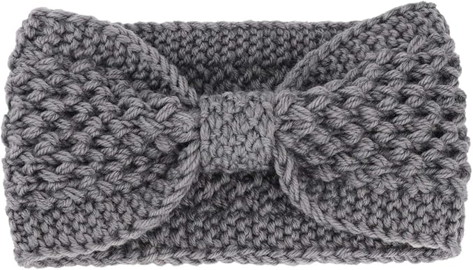 DRESHOW Knit Crochet Headband for Women Ear Warmer Soft Turban Stretch Warmer Headbands Winter Fashion Head Wrap