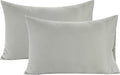 Lane Linen 100% Organic Cotton Pillow Cases Standard Size Set of 2 (20"x26") - Cotton Pillowcases Standard Size - Soft Sage Green Pillow Cases Set of 2 - Standard Pillow Case Pack of 2 - Mineral