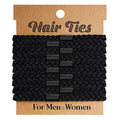 EasYoung 10pcs Braided Hair Ties for Thick & Curly Hair, No Crease Coils for Men & Women with Long Hair