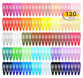 120 Pack Colorful Metal Snap Hair Clips, 2 Inch Barrettes in 40 Assorted Candy Colors, Non-Slip Hair Accessories for Kids Teens Women
