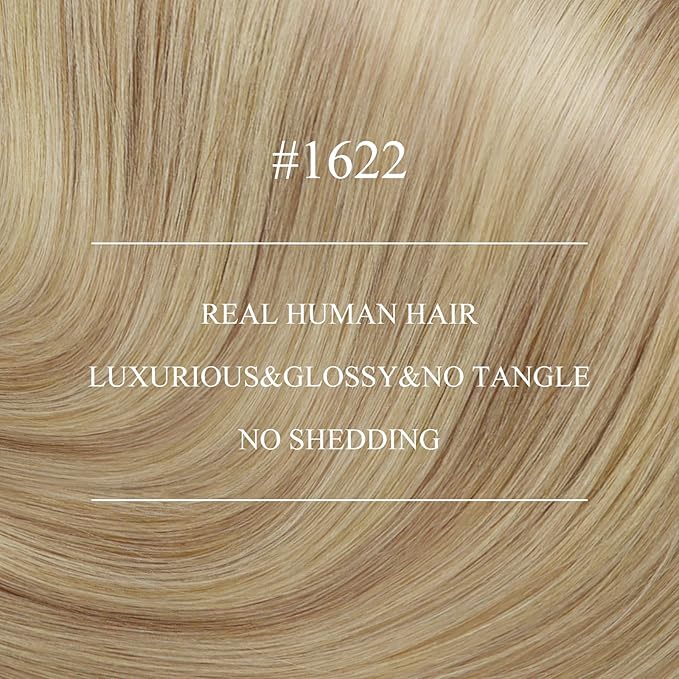 YoungSee Nano Ring Hair Extensions Highlights Blonde Nano Link Human Hair Extensions Blonde for Women Pre Bonded Nano Beads Hair Extension Real Human Hair Straight and Soft 18inch 50g 50s Cold Fusion