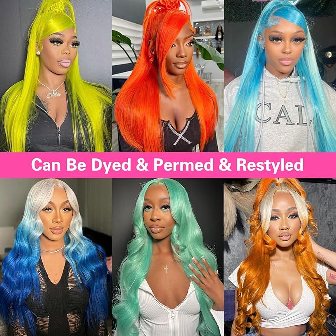 613 13x6 Lace Front Wig Human Hair 200 Density Straight Blonde Lace Front Wigs Human Hair 28 Inch Full & Thick 613 HD Lace Frontal Wig Human Hair Pre Plucked with Baby Hair for Women