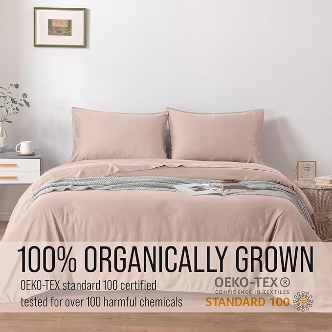 Bella Coterie | Luxury Bamboo Viscose Standard Size Pillowcase Set | 100% Organically Grown | Ultra Soft | Cooling | 2 Pcs [Dusty Rose]
