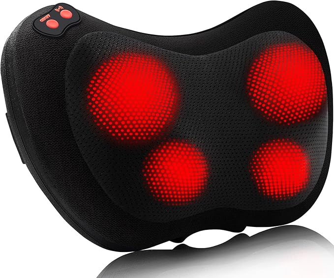 Papillon Back Massager,Shiatsu Neck Massager for Pain Relief,Electric Shoulder Foot Massage Pillow with Heat,Gifts for Mothers Day,Christmas Gifts for Women/Men,Deep Tissue Kneading for Waist,Legs