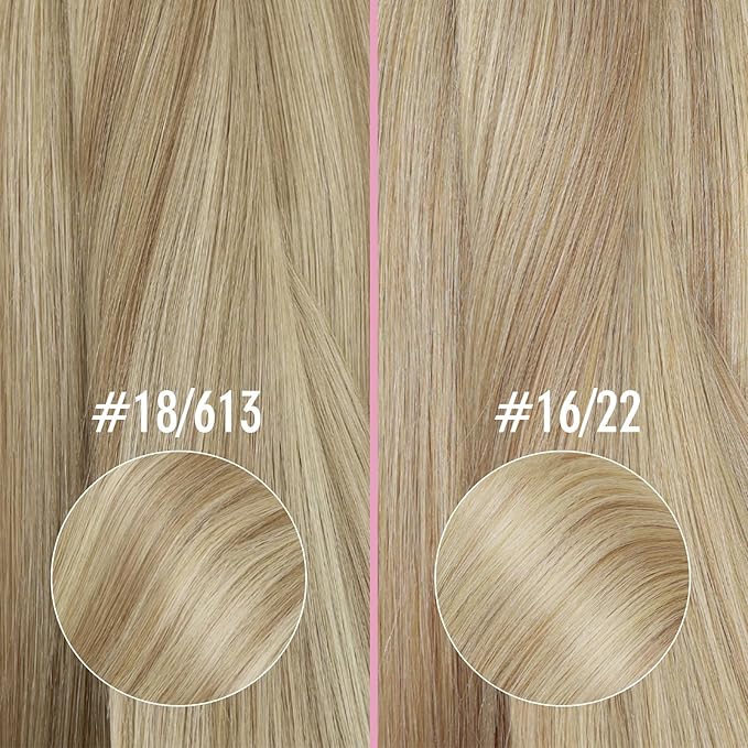 YoungSee Nano Extensions Human Hair Blonde Nano Ring Hair Extensions Warm Ash Blonde Highlights Bleach Blond Nano-Bead Extension Human Hair Cold Fusion Hair Extension 20 Inch for Wedding 50s 50g