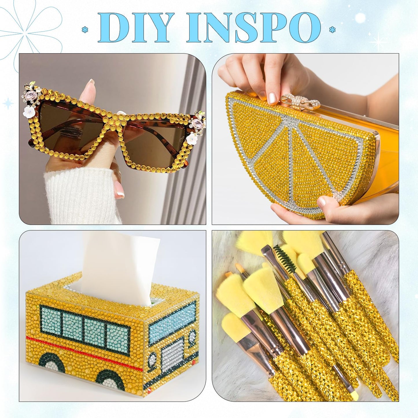 6000Pcs Resin Rhinestones for Bedazzling with 3Pcs B7000 Jewelry Glue, 1 Box Golden Flatback Rhinestones for Crafting Crafts DIY, Crystals Gems for Clothing Shoes Tumblers Nail Art Makeup