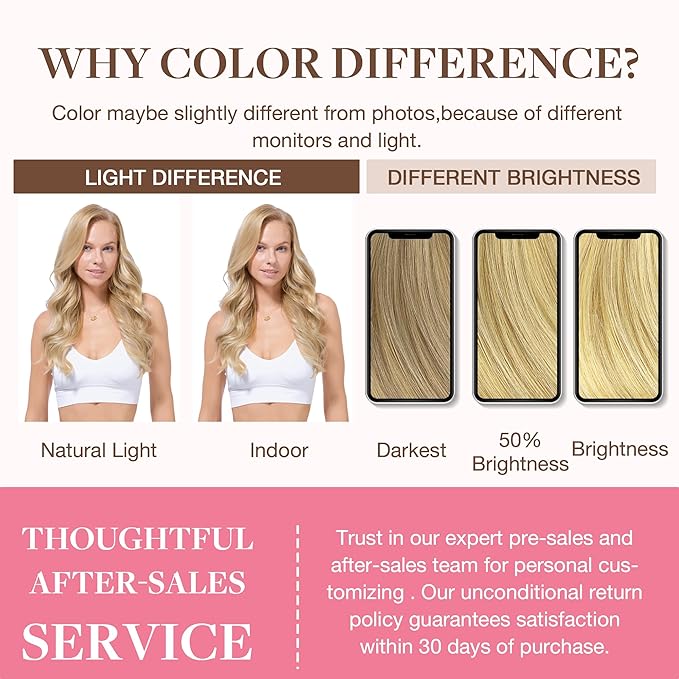 GOO GOO Clip in Hair Extensions Real Human Hair, Remy Human Hair Extensions Clip ins for Women, Natural Human Hair, 12inch 85g 7Pcs, #16/22 Light Blonde Highlighted Golden Blonde