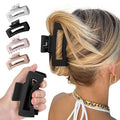 4Pcs Cloud Claw Clips for Women, 4.2 Inch Non-Slip Strong Hold Hair Claws, Unbreakable & Durable TPEE-Silicone Blend, Large Bendable Cozy Hair Clip for Thin/Thick/Curly Hair, All-Day Comfort