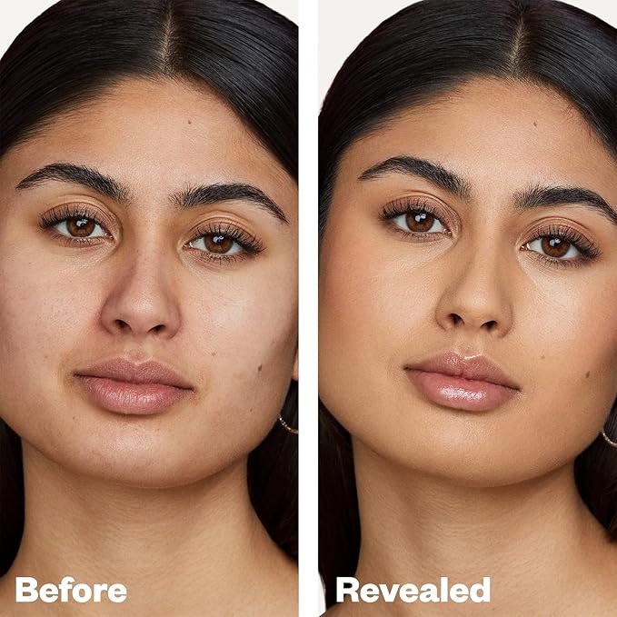 Kosas Revealer Skin-Improving Foundation with SPF 25 Protection - Hydrate, Brighten, Soothe, Plump, Protect Skin - Smoothing Texture, Natural Finish and Clean Formula - Light Medium Neutral Olive 210