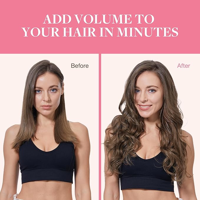GOO GOO Clip in Hair Extensions Real Human Hair, Remy Human Hair Extensions Clip ins for Women, Natural Human Hair, 24inch 150g 9Pcs, #5 Light Ash Brown