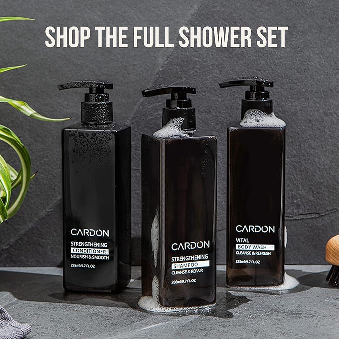 CARDON Hair Growth Shampoo for Men - Thickening, Anti-Thinning, Strengthens Roots, Korean Skincare for Healthy Scalp, Suitable for Oily and Dry Hair