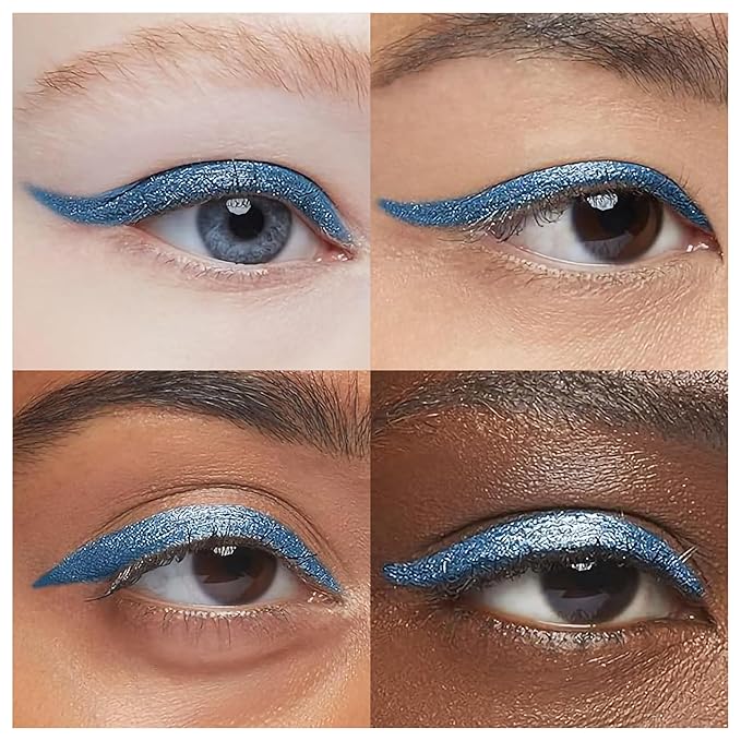 Waterproof Eyeliner - Smudge-Proof Liquid Eyeliner Pen with Precision Tip for Smooth, Long-Lasting Application - Vegan, Hypoallergenic & Gluten-Free Eye Liner - 2mL Shimmer Royal Blue