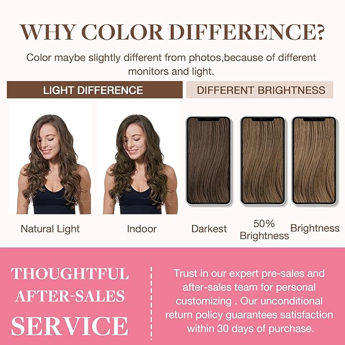 GOO GOO Clip in Hair Extensions Real Human Hair, Remy Human Hair Extensions Clip ins for Women, Natural Human Hair, 14inch 130g 9Pcs, 5 Light Ash Brown