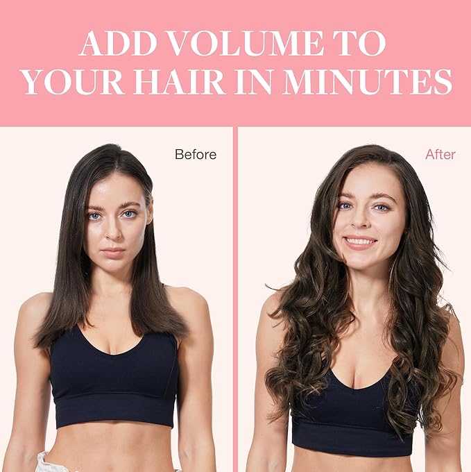 GOO GOO Clip in Hair Extensions Real Human Hair, Remy Human Hair Extensions Clip ins for Women, Natural Human Hair, 20inch 160g 7Pcs, #2A Light Brown