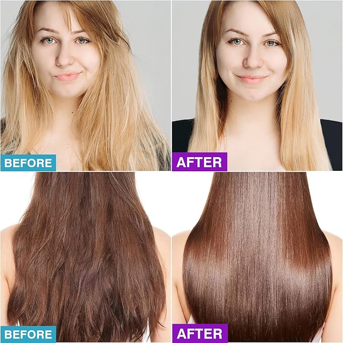 100 Capsules Styling Serum With Keratin, Treatment Oil for Frizzy Hair, Serum With Vitamins A, C, E & B5, Argan Avocado Oil for All Types, Leave-in Conditioner for Women & Men