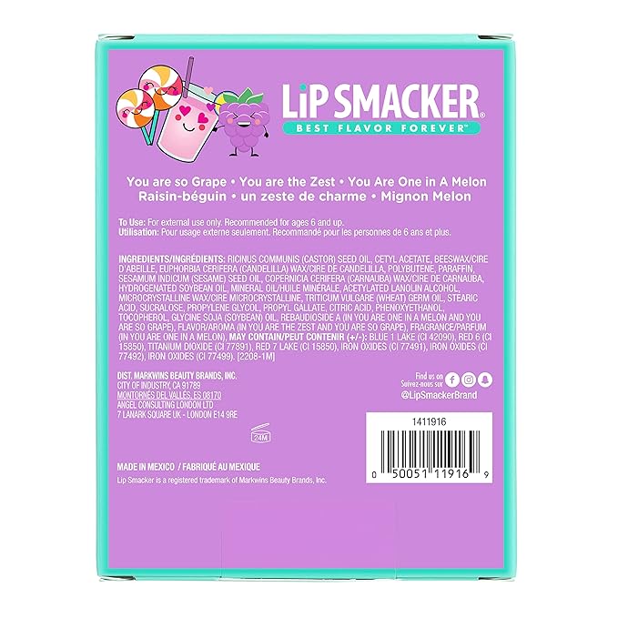 Lip Smacker Valentine's Day Collection Story Book Purple Cover