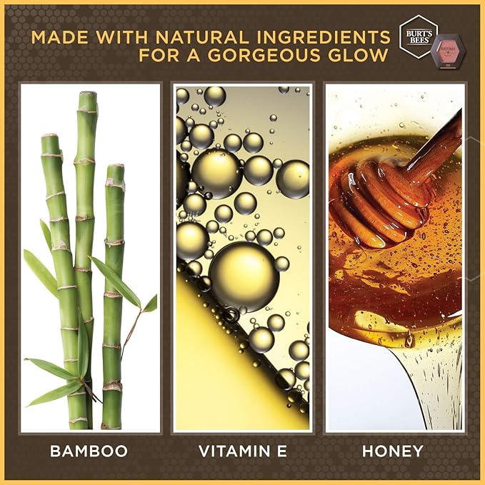 Burt’s Bees 100% Natural Blush with Vitamin E, Bare Peach - 0.19 Ounce