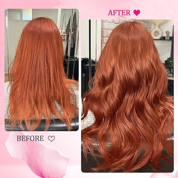 Kinky Straight Clip in Hair Extensions Human Hair Clip in Extensions 8Pcs 125g Double Weft Copper Hair Extensions Human Hair Full Head Invisible Edge Extensions（#350 24inch）