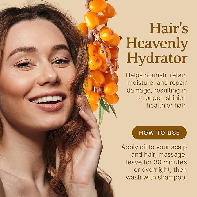 Bella Terra Oils Pure Sea Buckthorn Oil – 1gallon, Enhances Hair and Skin Appearance, Rich in Nutrients, Non-Greasy, Quick Absorbing