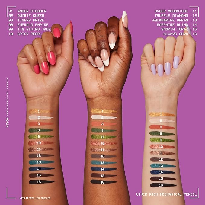 NYX PROFESSIONAL MAKEUP Mechanical Eye Pencil, Vivid Rich Mechanical, Creamy Retractable Eyeliner - Emerald Empire, Emerald Green Eyeliner