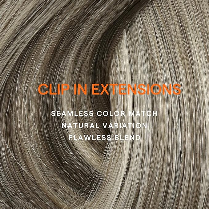 Full Shine Clip in Real Hair Extensions Balayage for Short Thin Hair 12 Inch Ash Brown Balayage Hair Extensions Clip in Extensions for White Women 7 Pcs 95 G