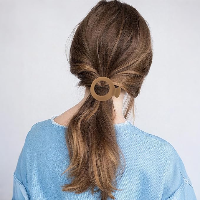 6Pcs Small Flat Hair Clips for Women Non Slip Flat Claw Clip No Crease Flat Hair Clips for Thin/Thick Hair Flat Hair Clamps for Women Girls Tiny Claw Clips for Hair