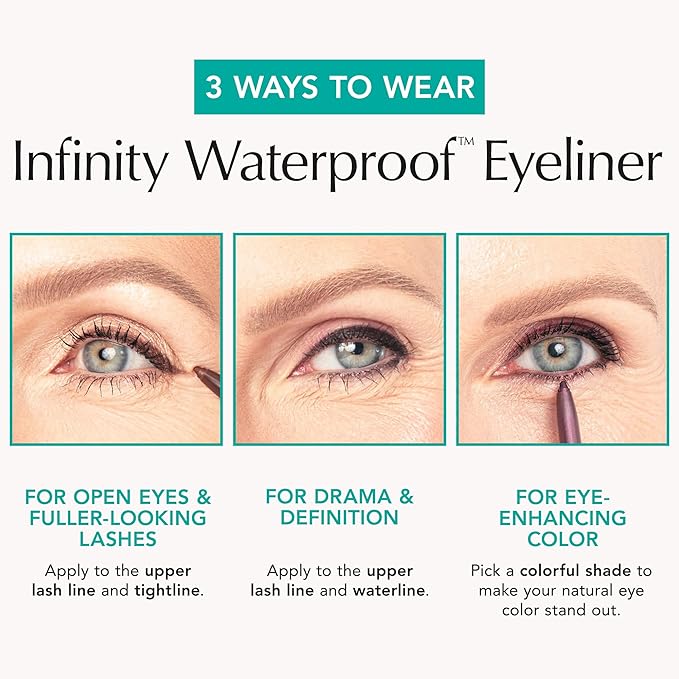 Thrive Causemetics Infinity Waterproof Eyeliner Pencil, Built In Sharpener & Smudge Tip, Long Lasting, Smudge Proof, Hyaluronic Acid & Shea Butter, Vegan & Cruelty Free, Talia (Navy Matte)