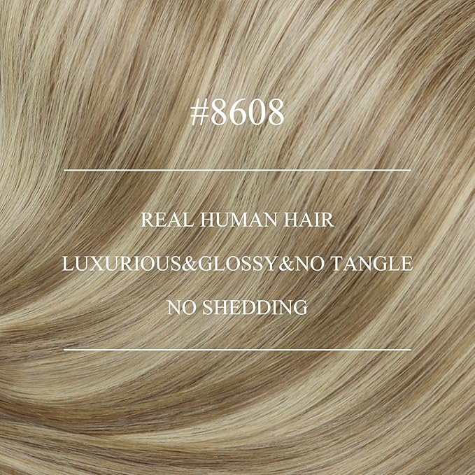 YoungSee Nano Extensions Human Hair Brown Nano Bead Hair Extensions Human Hair Light Brown with Platinum Blonde Ombre Nano-Ring Human Hair Extension Cold Fusion 16inch 50g/s for Graduations