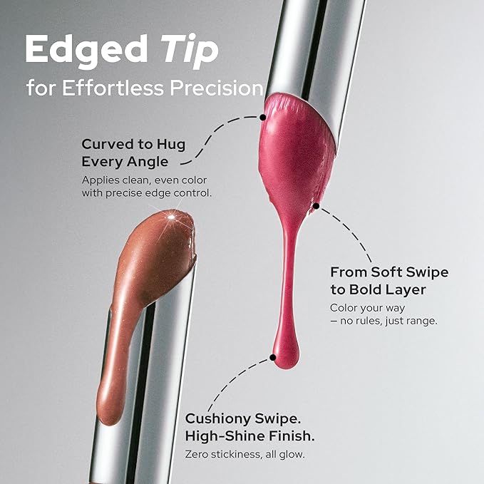 Unseen Balloon Tint, 6 Colors Set for All Skin Types. Buildable Color, Long Lasting Glossy Lip Stains, Lightweight Lip Gloss Make up (GEEK, 1 Oz)