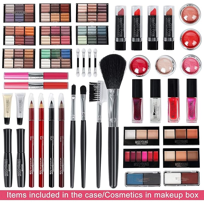 102 Colors Professional make up set, All in one makeup kit for women full kit, Cosmetics teenagers, Makeup palette