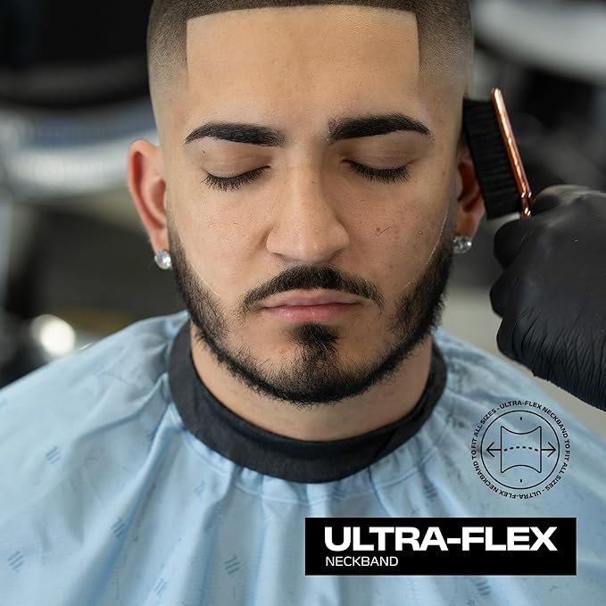 Barber Strong The Barber Cape Haircut Cover for Men, Hair Repelling and Static-Reducing Material, Water Resistant Fabric