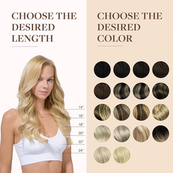 GOO GOO Clip in Hair Extensions Real Human Hair, Remy Human Hair Extensions Clip ins for Women, Natural Human Hair, 22inch 200g 9Pcs, #16/22 Light Blonde Highlighted Golden Blonde