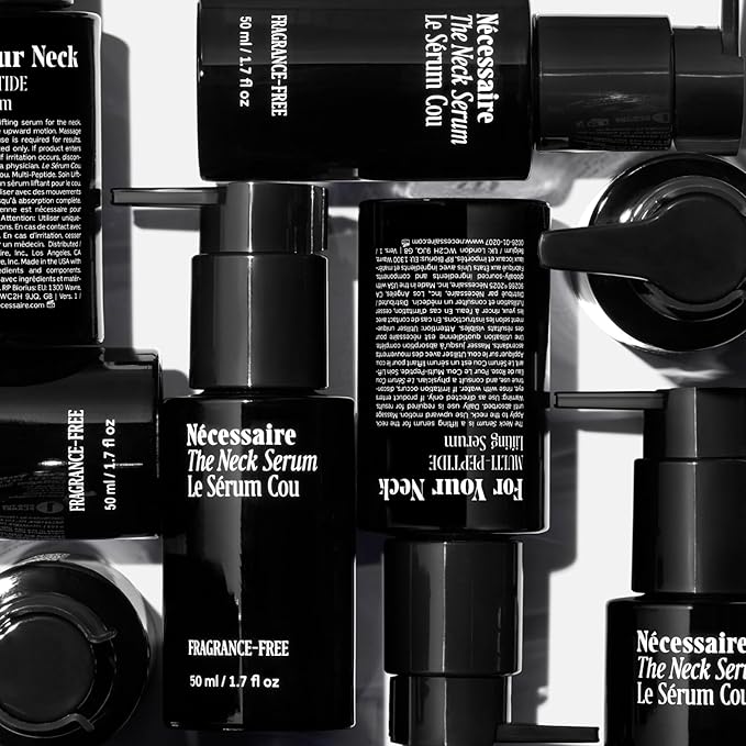 Nécessaire The Neck Serum. Fragrance-Free. 5 Peptides for Tech + Aged Neck. Skin Feels Firm, Looks Lifted. Hypoallergenic. Dermatologist-Tested. 50 ml