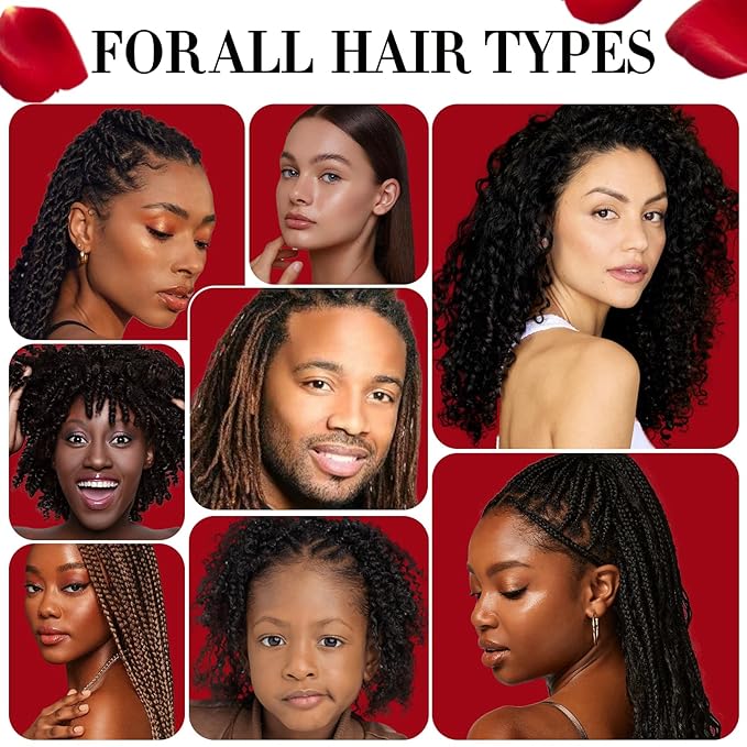 Rose Water for Hair Loc Spray Moisturizing Refreshing for Locs - Rose Water Hair Scalp Moisturizer - Hydrating Dreadlock Moisturizer to Nourish the Scalp Rosewater & Peppermint Spray Prevents Dry