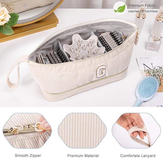 Shark FlexStyle/SmoothStyle Personalized Hair Dryer Case - Travel Carrying Case with Hair Dryer Bag, Air Wrap Dryer, Flat Curling Iron Organizer