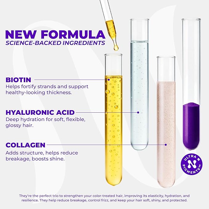 naissant Lilac Violet Hair Toning Mask | Ultra High-Purity Pigments | Color Depositing Violet Tone | Hyaluronic Acid, Collagen & Biotin | Paraben, Ammonia & Sulfate Free | 10.1 Fl. Oz