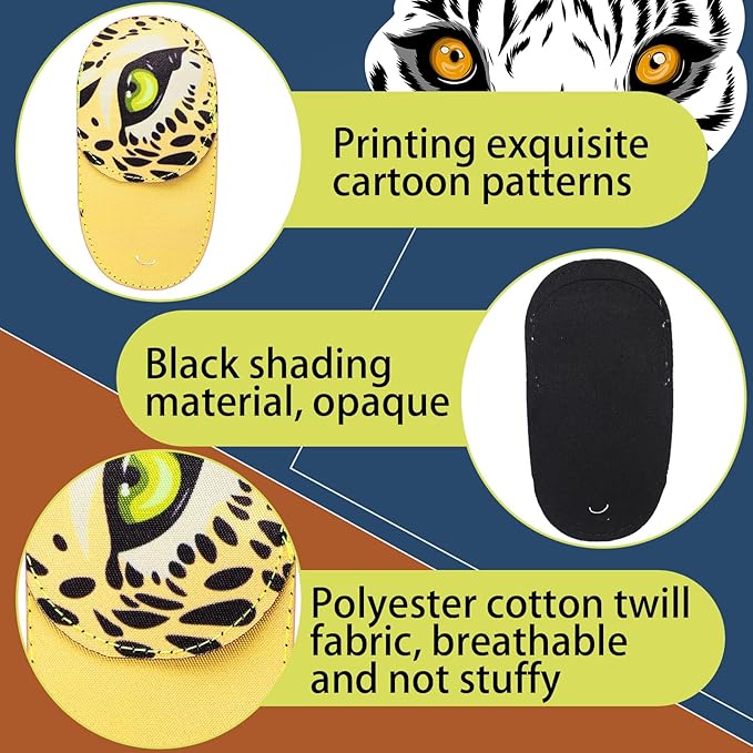 Newcotte 12 Pcs Eye Patch for Kids Girls Boys Reusable Eye Patch for Glasses over the Lens Colorful Eye Patch Toddler Eye Patch Adorable Kids Eye Patches Assorted Eye Patch Cover (Spooky)