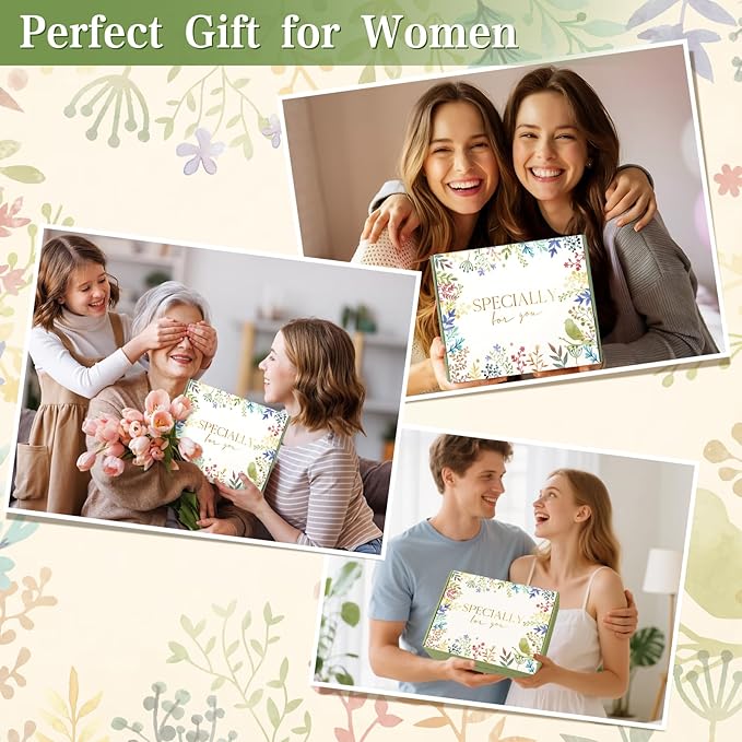 Get Well Soon Care Package for Women, Unique Birthday Gifts for Women, Thank You, Get Well, Sympathy Gift Baskets Spa Gifts Inspirational Friendship After Surgery Gift Blanket, Box for Her Grandma