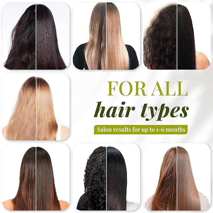 Expert Hair Bio Protein Organic, Brazilian Keratin Hair Treatment - 1kg/35.3 oz, All hair types, Formaldehyde-free, Strengthening, Smoothing, Reduce Frizz, Moisturizing, Softening