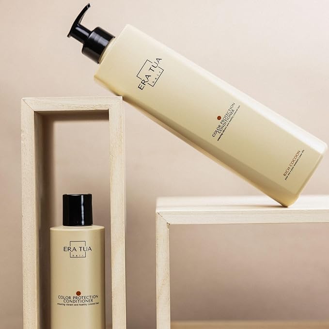Rich Cocoon Color Protection for Color-Treated Hair | Shampoo & Conditioner | Dutch Made & Formulated for Premium Cozy Scent of Warm Wood, White Amber & Jasmine