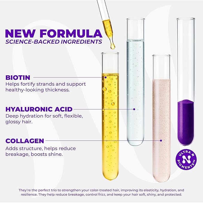 naissant Icy Cool Purple Toning Mask | Ultra High-Purity Pigments | Neutralizes Yellow & Brassy Tones | Hyaluronic Acid, Collagen & Biotin | Paraben, Ammonia & Sulfate Free | 10.1 Fl. Oz