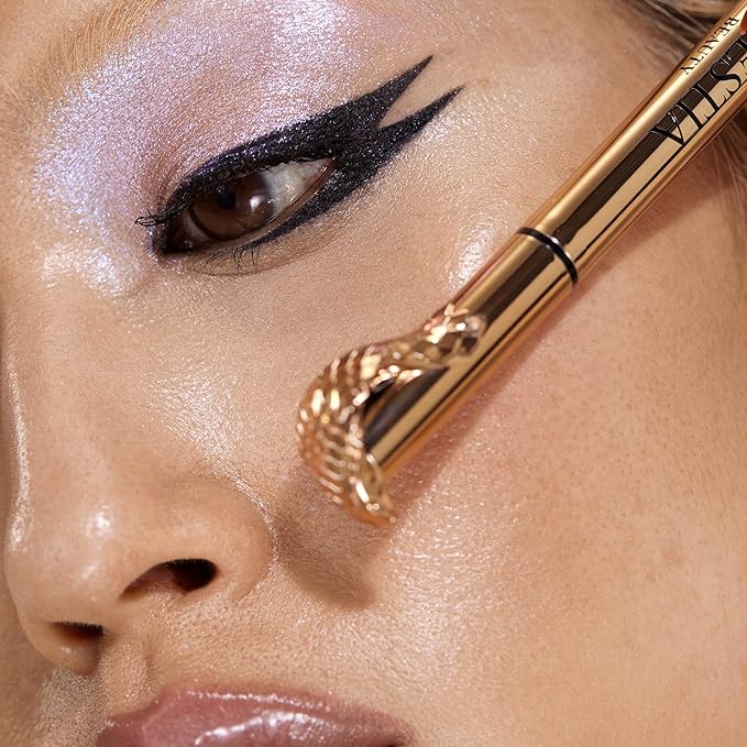 Black Liquid Eyeliner Pencil Queen Cobra – Long-Lasting – Quick-Drying, No Flaking – Thin Applicator & Intense Color – 0.016 fl.oz